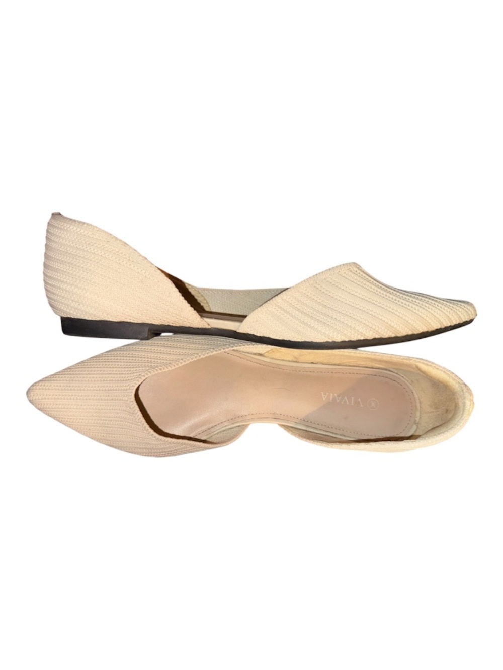 Vivaia Melina D’Orsay Point Toe Cream Flats 39